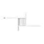 Hanah Home Estante de Pared Blanco Diamante 100x50 cm